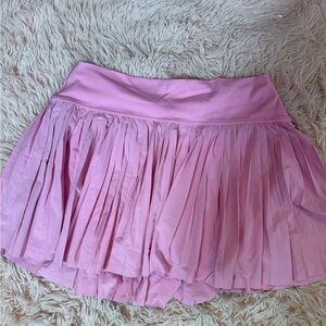 Pink Pleated Women's Skirt